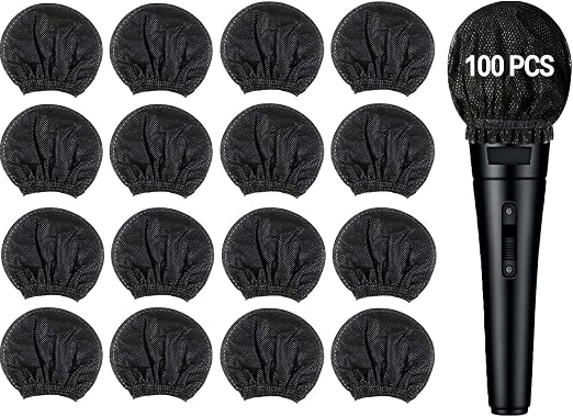 Lot #: 214 100 Pcs Non-Woven Microphone Cover Disposable, Hygiene Covers