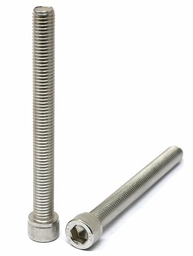 Lot #: 2251 2 Pcs Thread Pitch 1.75 mm Stainless Steel 304 Hex Socket Head Cap Screws Bolts Kit, Black alloy steel - Image 3