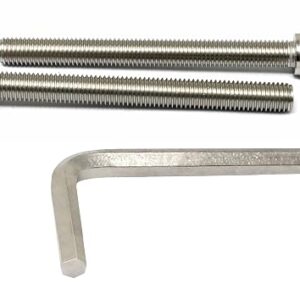Lot #: 2251 2 Pcs Thread Pitch 1.75 mm Stainless Steel 304 Hex Socket Head Cap Screws Bolts Kit, Black alloy steel