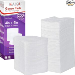 Lot #: 255 4x4 Gauze Pads - Bag of 200-4-Ply, Non-Woven Surgical Sponges