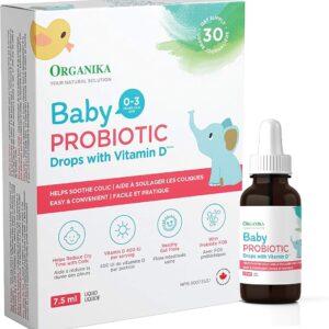 Lot #: 106 Organika Baby Probiotic Drops with Vitamin D- Soothe Colic, Reduce Fussing