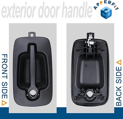 Lot #: 549 APPERFiT Exterior Door Handle with Bezel Cover Textured Black - Image 3