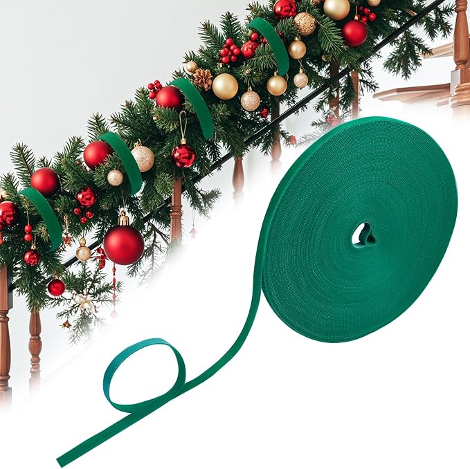 Lot #: 0138 Christmas Garland Ties Hook and Loop Decorative Wreath Holder - Image 3