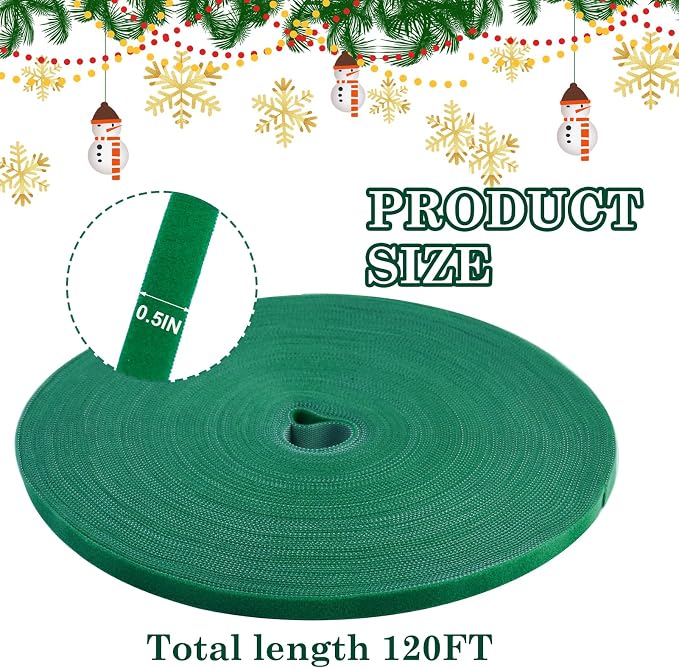 Lot #: 0138 Christmas Garland Ties Hook and Loop Decorative Wreath Holder