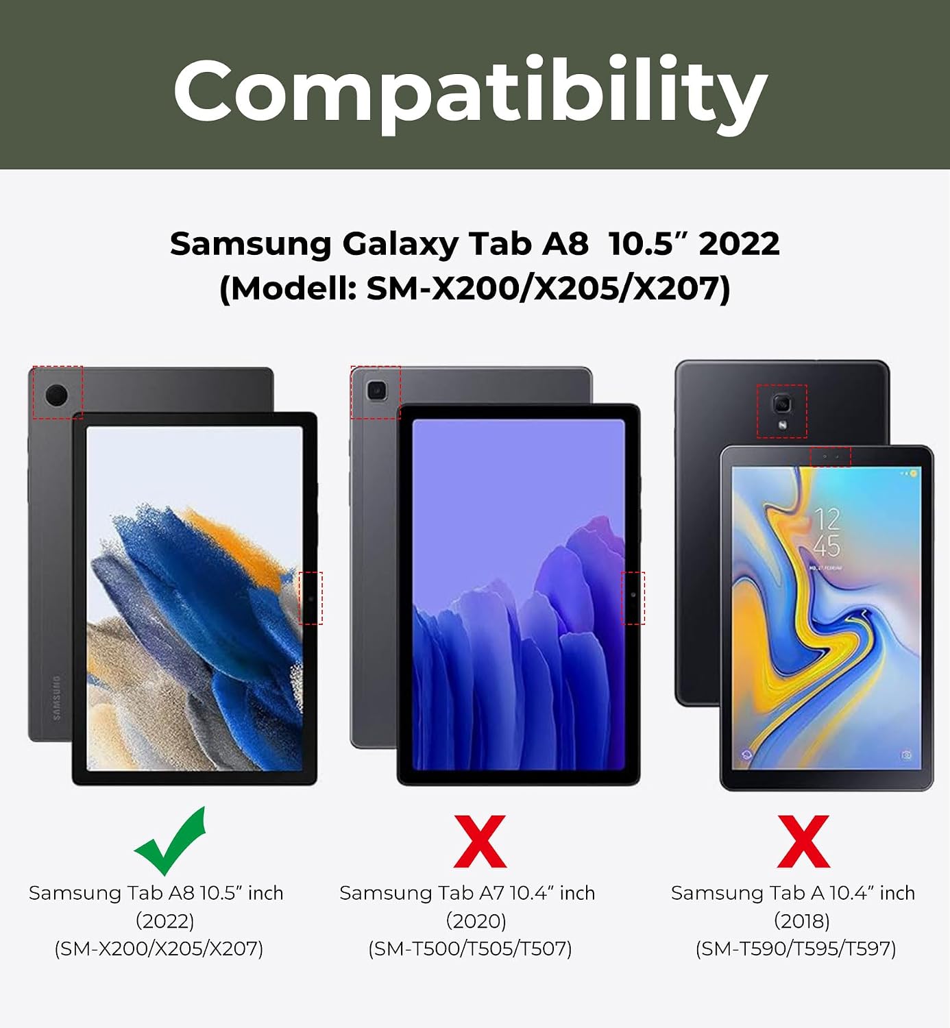 Lot #: 365 Dexnor for Samsung Galaxy Tab A8 Case - Image 2