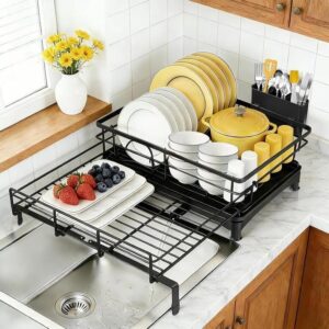 Lot # : 171 - EXPANDABLE DISH RACK, STAINLESS, OVER SINK