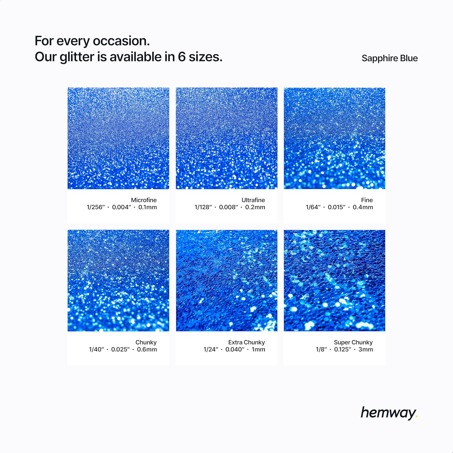 Lot #: 282 Hemway Craft Glitter Sapphire Blue - Image 2