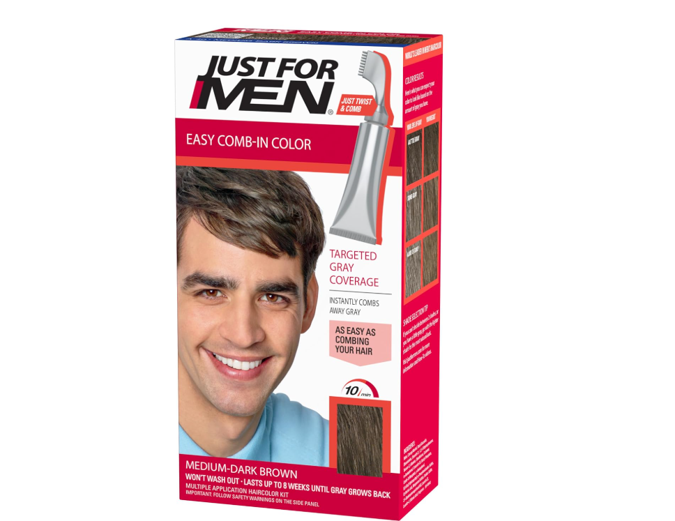 Lot #: 1301 JUST FOR MEN Easy Comb-In Color, No-Mix, Medium-Dark Brown A-40