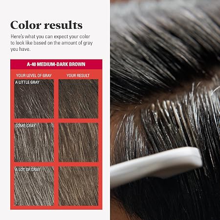 Lot #: 1301 JUST FOR MEN Easy Comb-In Color, No-Mix, Medium-Dark Brown A-40 - Image 3