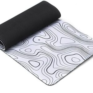Lot #: 1022 White Black Line Pattern Gaming Mouse Pad