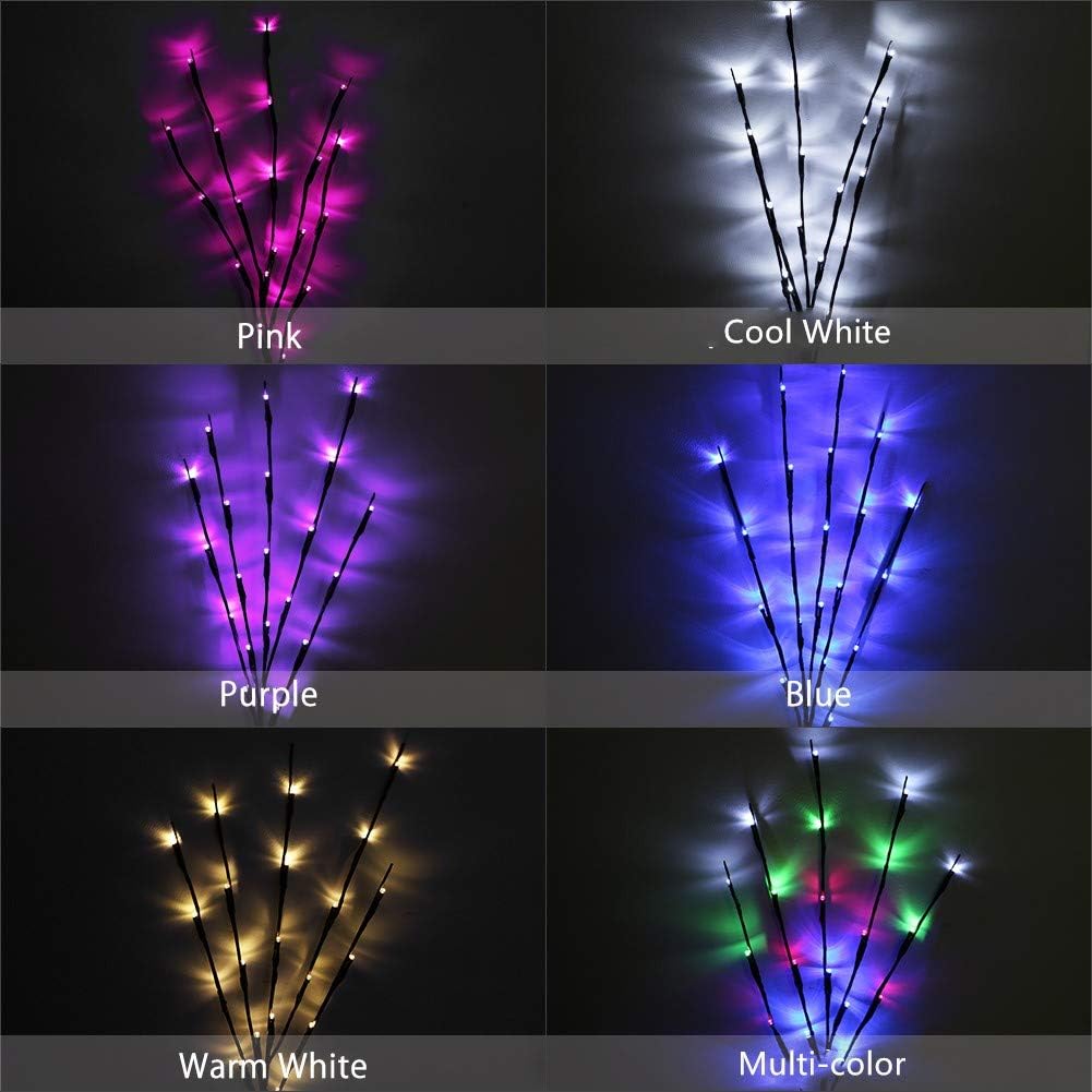 Lot # : 227 – FANTASEE 3 PACK 76CM LED TWIG LIGHT, 6 COLORS
