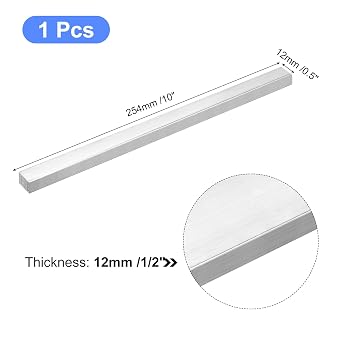 Lot #: 228 uxcell Square Aluminum Flat Bar - Image 2