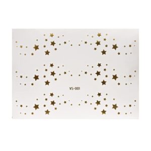 Lot #: 458 1 x Face Tattoo Star Map in Gold