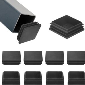 Lot #: 0750 10Pcs Tubing End Caps 2x2 OD Square Hole Plugs Inserts