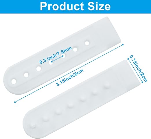 Lot #: 0670 12 Pairs Plastic Snapback Strap - Image 2