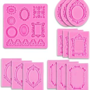 Lot #: 2184 13 Pcs Picture Frames Silicone Molds