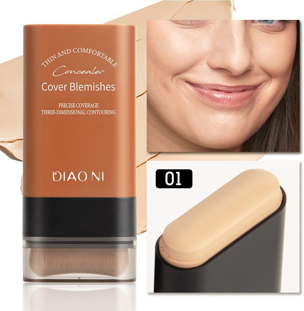 Lot #: 1409 2025 Latest Dual Head Design】Foundation Stick with Brush - Image 2