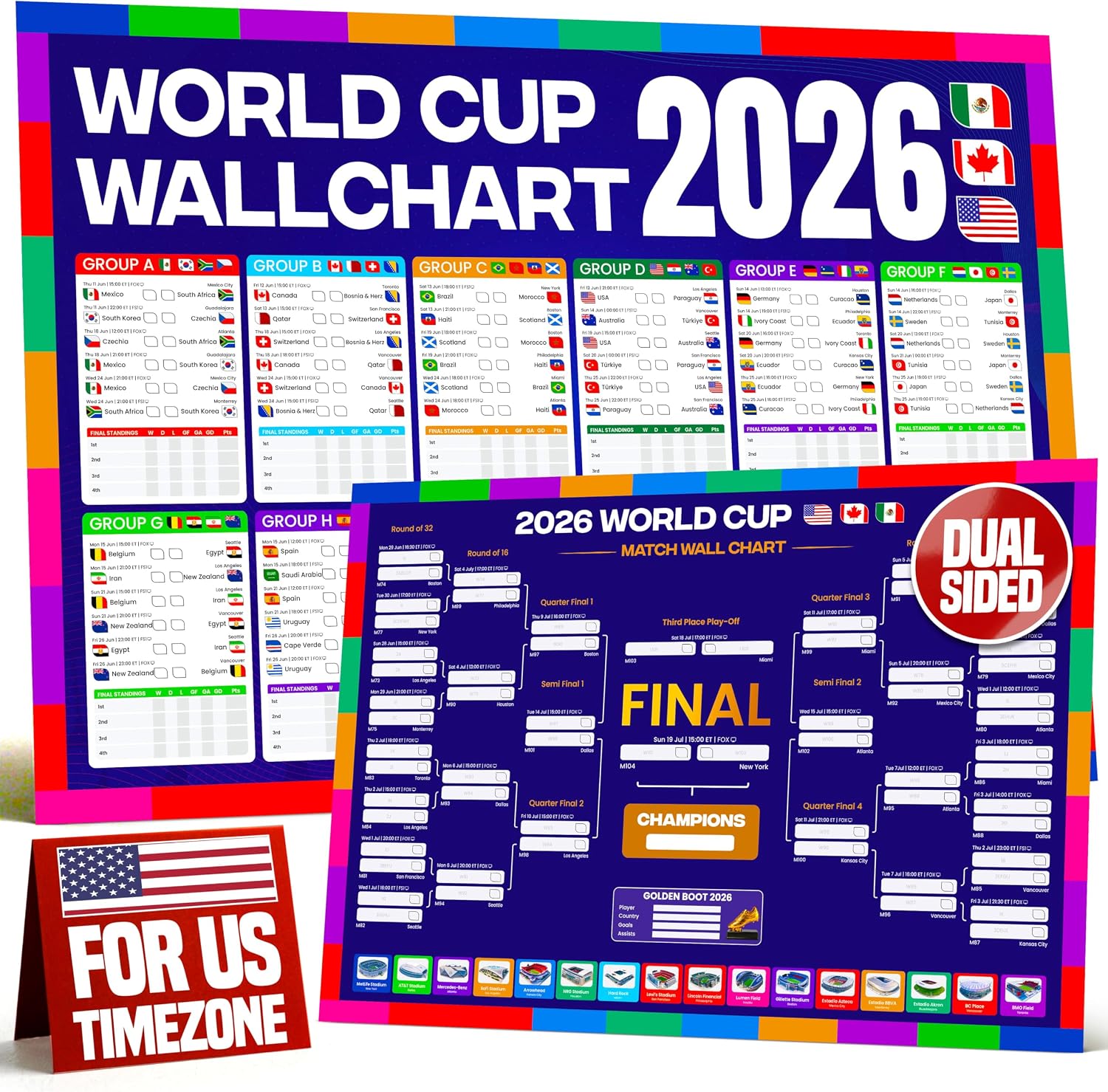 Lot #: 1167 2026 World Cup Bracket Poster