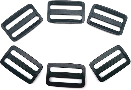 Lot #: 1453 50 PCS Tri-Glide Slides Button Adjustable Webbing Triglides - Image 3