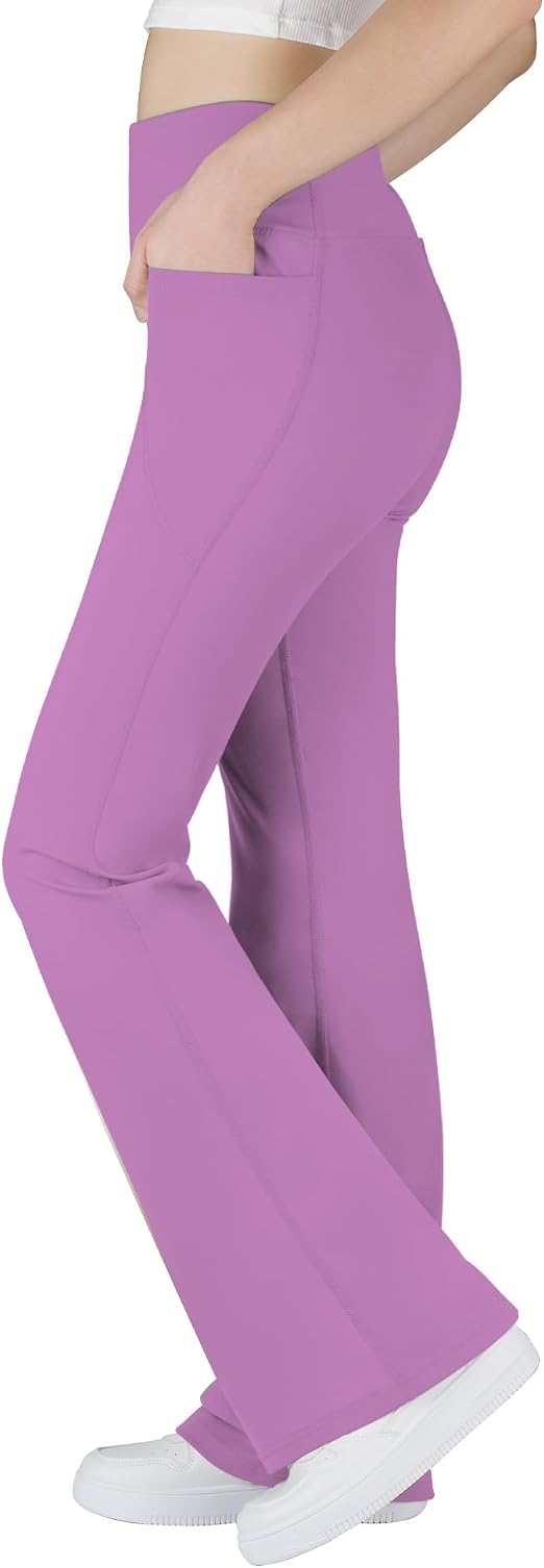 Lot #: 2018 BIG ELEPHANT Girls Flare Leggings with Pockets - Image 2