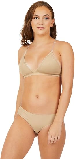 Lot #: 482 Capezio Womens Capezio Deep Neck Clear Back BraSports Bra