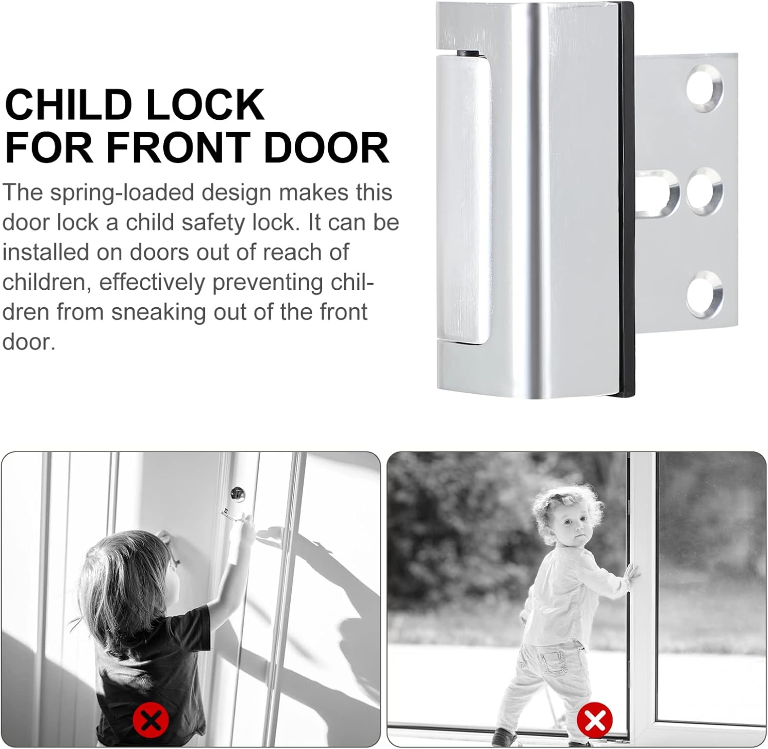 Lot #: 0625 Child Safety Door Lock Latch - Image 2