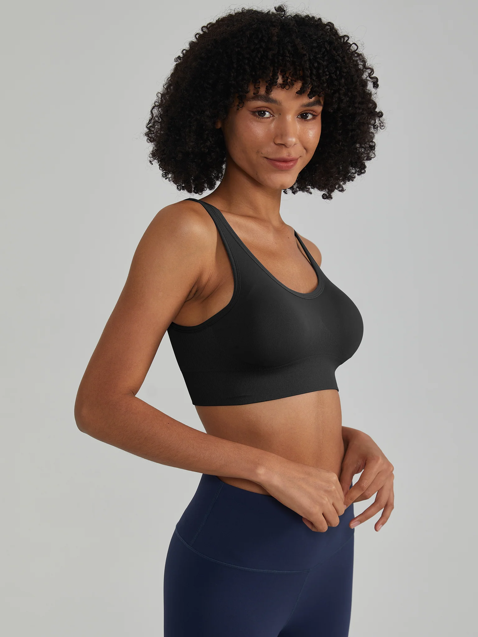 Lot #: 2413 Classic Adjustable Sports Bra with Four-Row Hook Closure