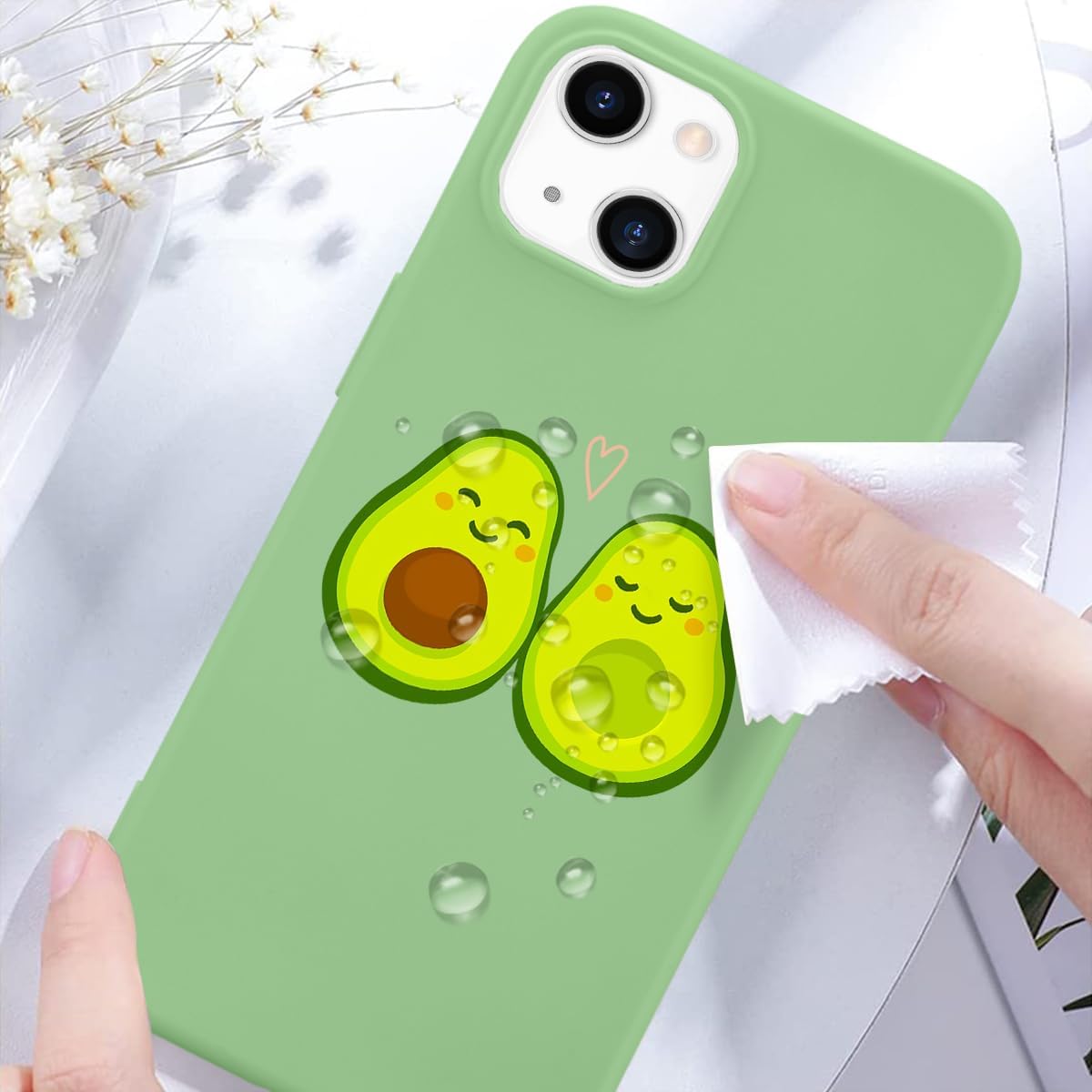 Lot #: 2400 Cute Avocado Phone Case for iPhone 13 - Image 2