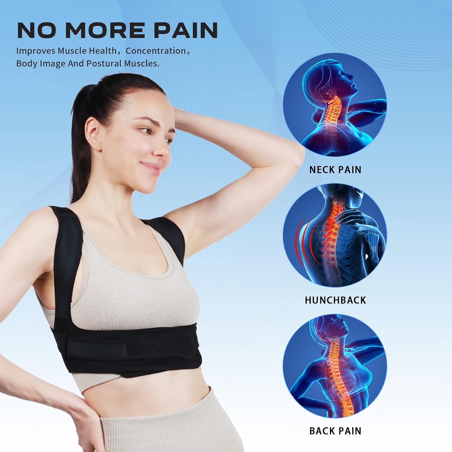 Lot #: 781 POSUTRE Posture Corrector BACK BRACE - Image 2