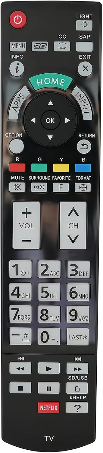 Lot #: 2394 Replaced Remote fit for Panasonic Viera
