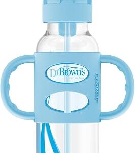 Lot #: 1259 Sippy Straw Bottle with Silicone Handles