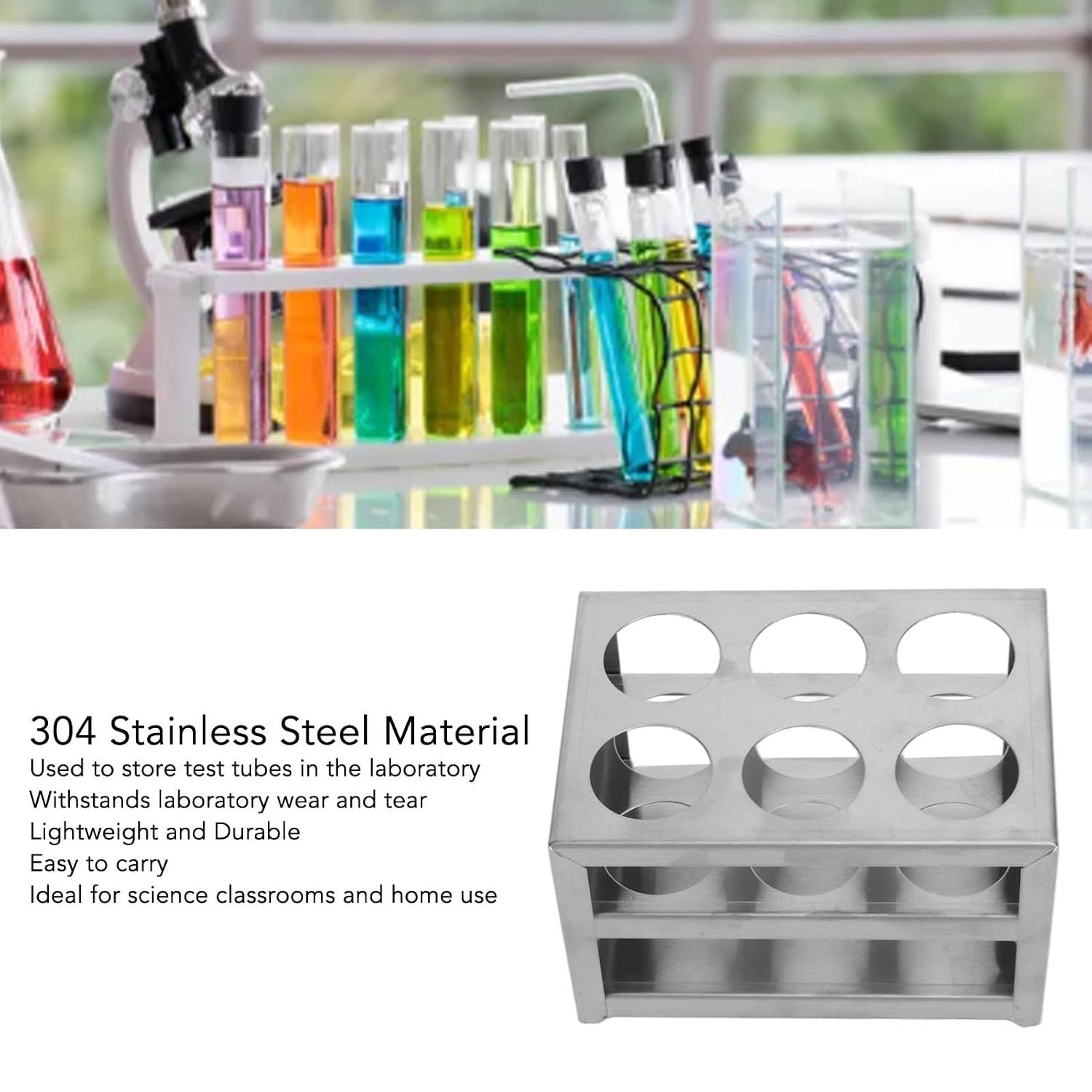 Lot #: 1998 Stainless Steel 6 Hole 3 Layer Laboratory - Image 2