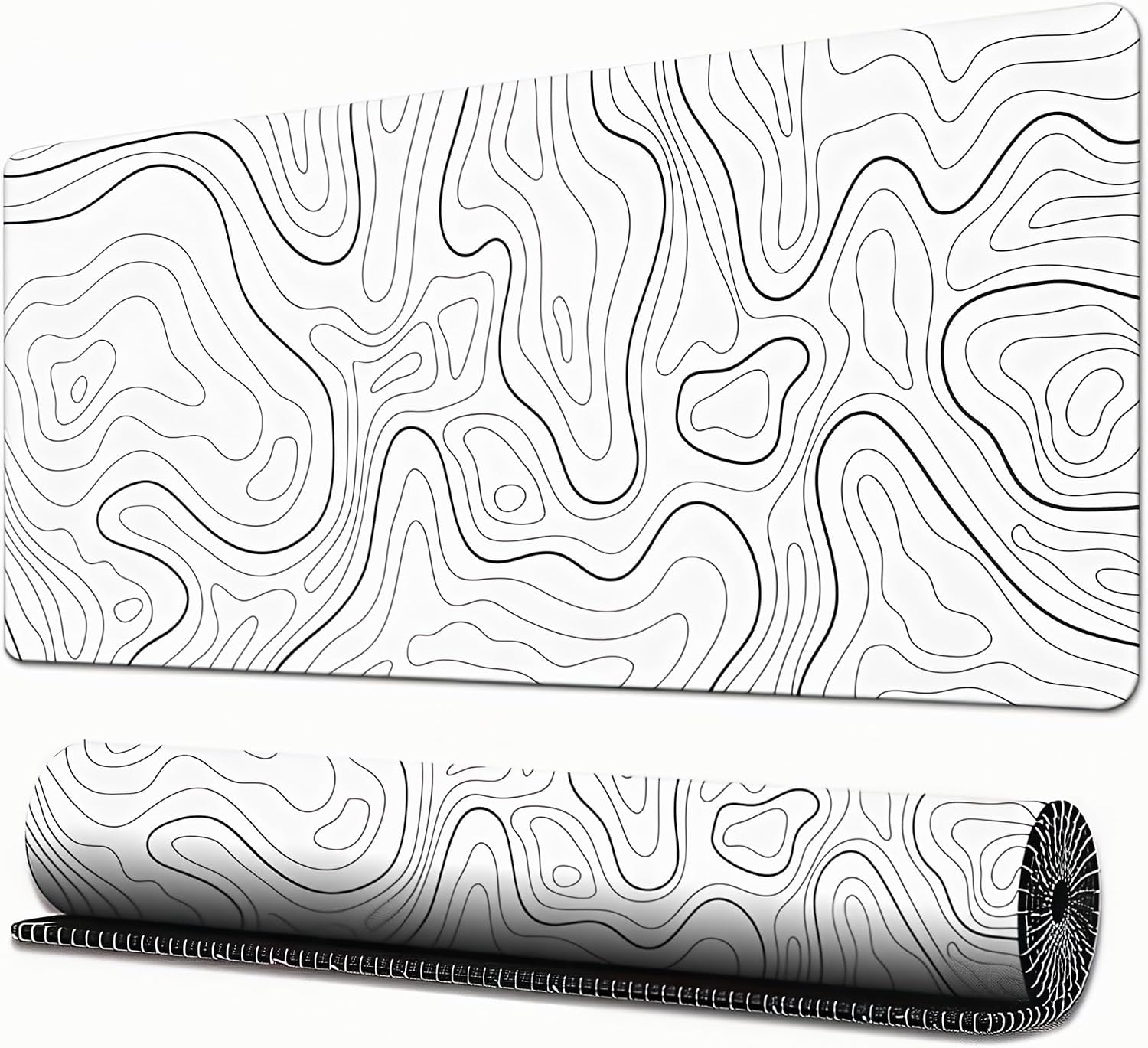 Lot #: 518 Mouse Pad Gaming Large Long Extend Topographic